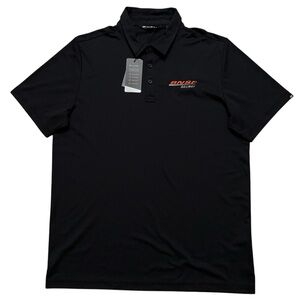 Travis Mathew Polo Shirt Mens Size XL Short Sleeve Performance Golf Black NEW